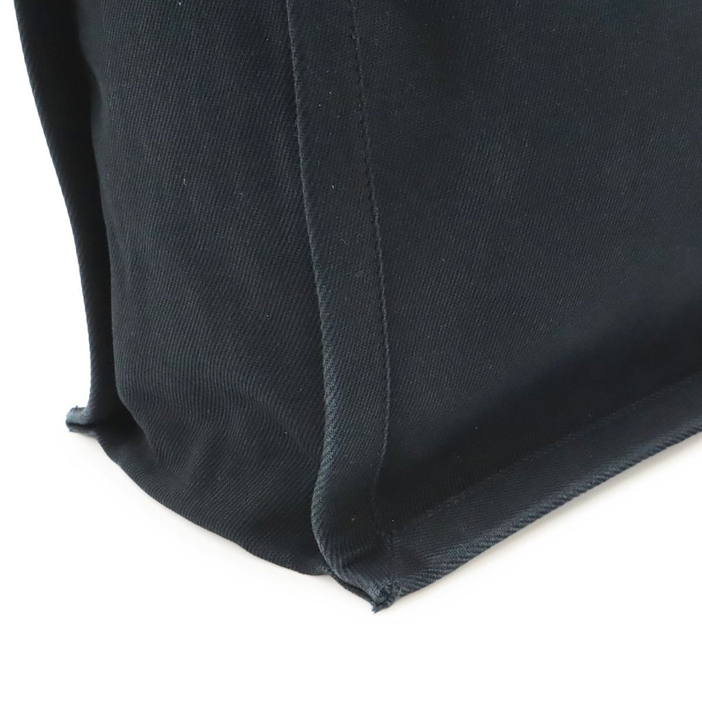 Saint Laurent Paris YSL Yve Gauche Rive Tote Canvas Leather Black — view 8