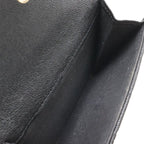 Chanel Boy Quilted CC Logo Small Flap Wallet Trifold Caviar Leather Black Gold — view 7