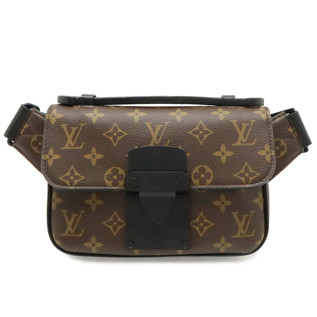 Louis Vuitton Monogram S Lock Sling Bag Leather Noir Black
