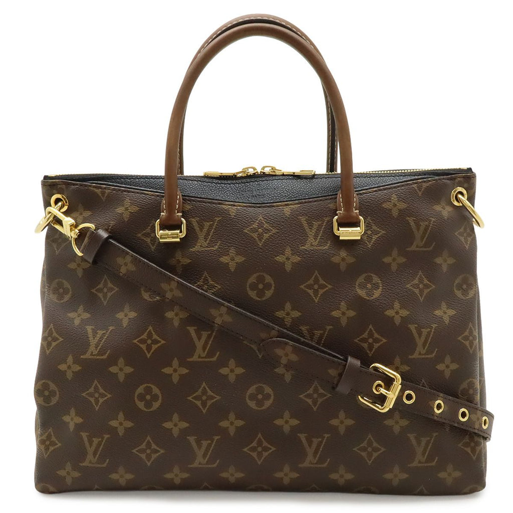 Louis Vuitton Monogram Pallas 2-Way Shoulder Bag Semi Noir Black