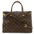 Louis Vuitton Monogram Pallas 2-Way Shoulder Bag Semi Noir Black