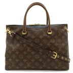 Louis Vuitton Monogram Pallas 2-Way Shoulder Bag Semi Noir Black