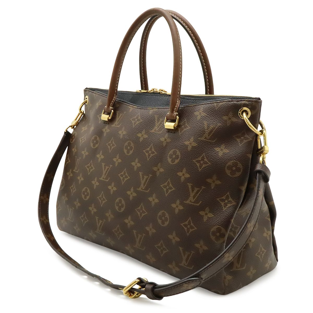 Louis Vuitton Monogram Pallas 2-Way Shoulder Bag Semi Noir Black — view 2