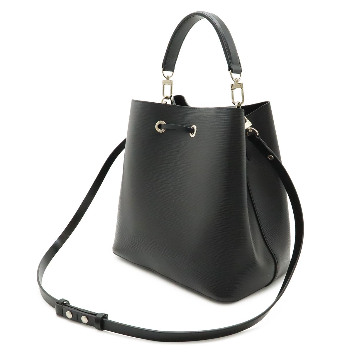 Louis Vuitton Epi Neo Noe Drawstring 2-Way Shoulder Bag Noir Black Silver — view 2