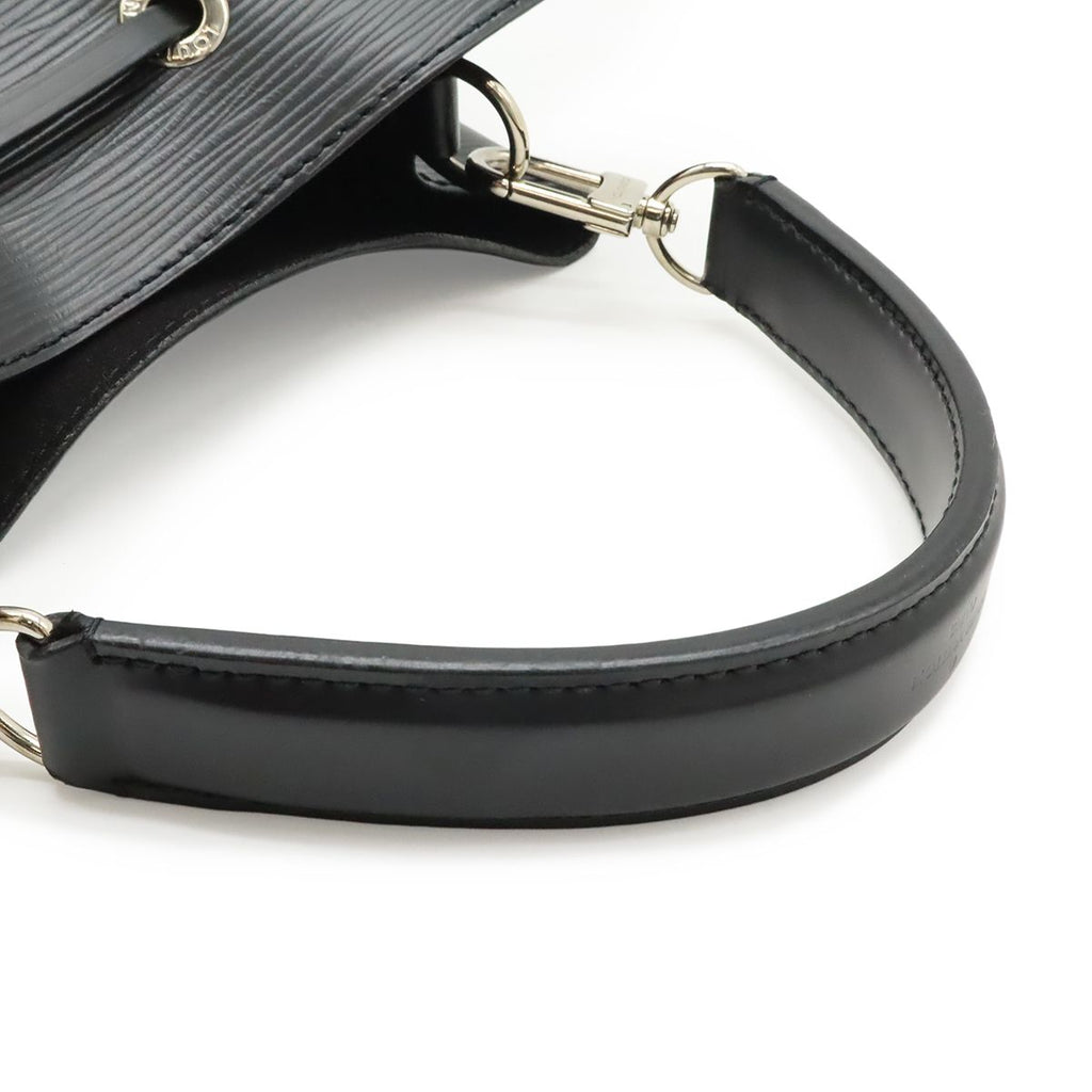 Louis Vuitton Epi Neo Noe Drawstring 2-Way Shoulder Bag Noir Black Silver — view 6