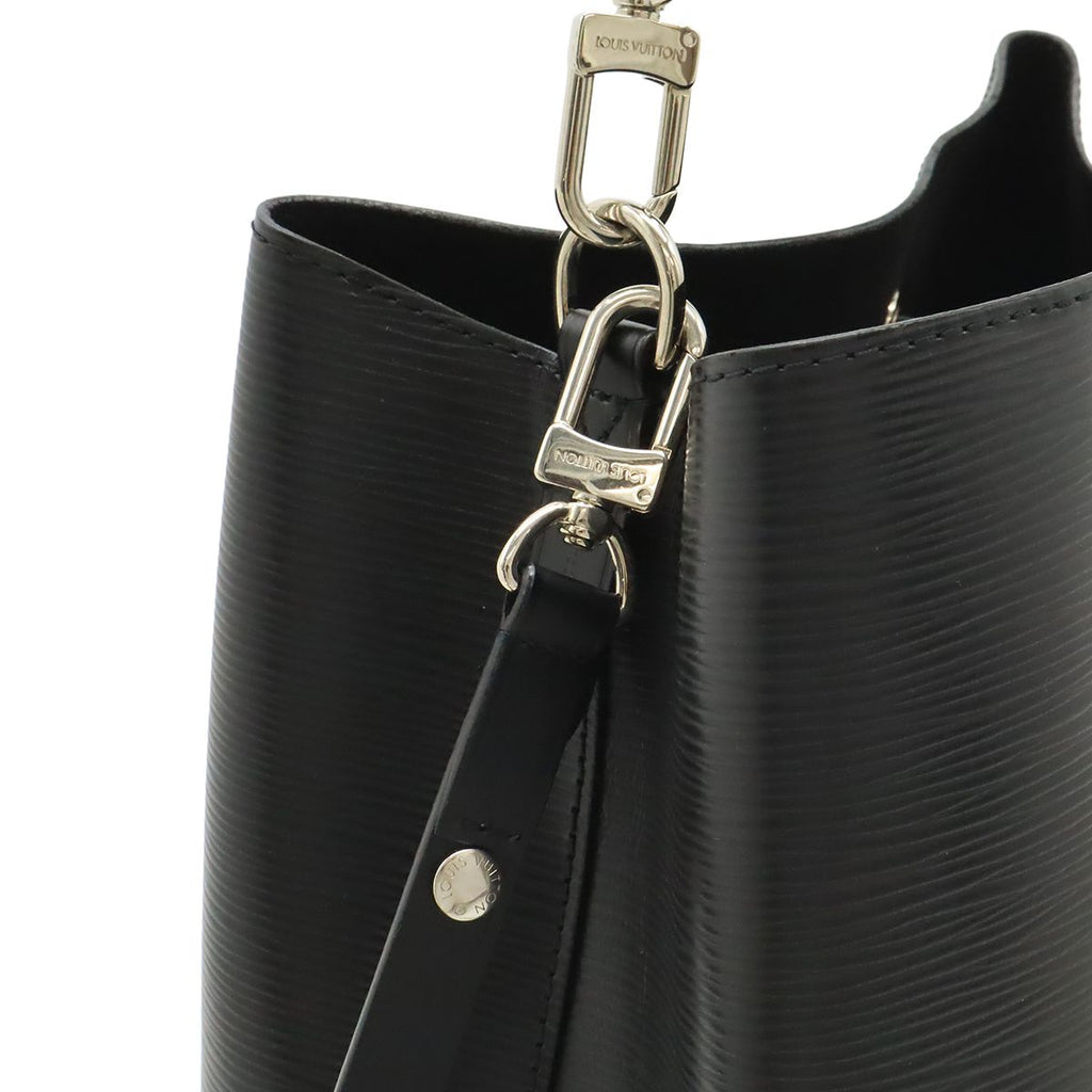 Louis Vuitton Epi Neo Noe Drawstring 2-Way Shoulder Bag Noir Black Silver — view 4