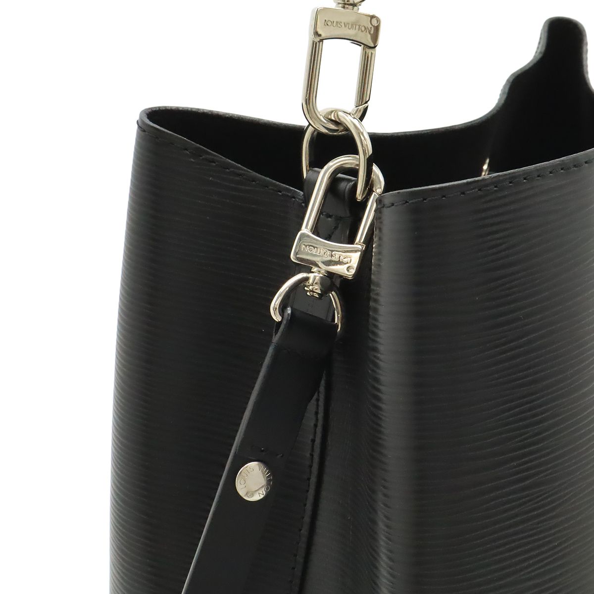 Louis Vuitton Epi Neo Noe Drawstring 2-Way Shoulder Bag Noir Black Silver — view 4