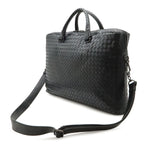 Bottega Veneta Intrecciato Business Document 2-Way Shoulder Bag Leather Black — view 2