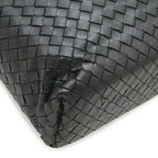 Bottega Veneta Intrecciato Business Document 2-Way Shoulder Bag Leather Black — view 3