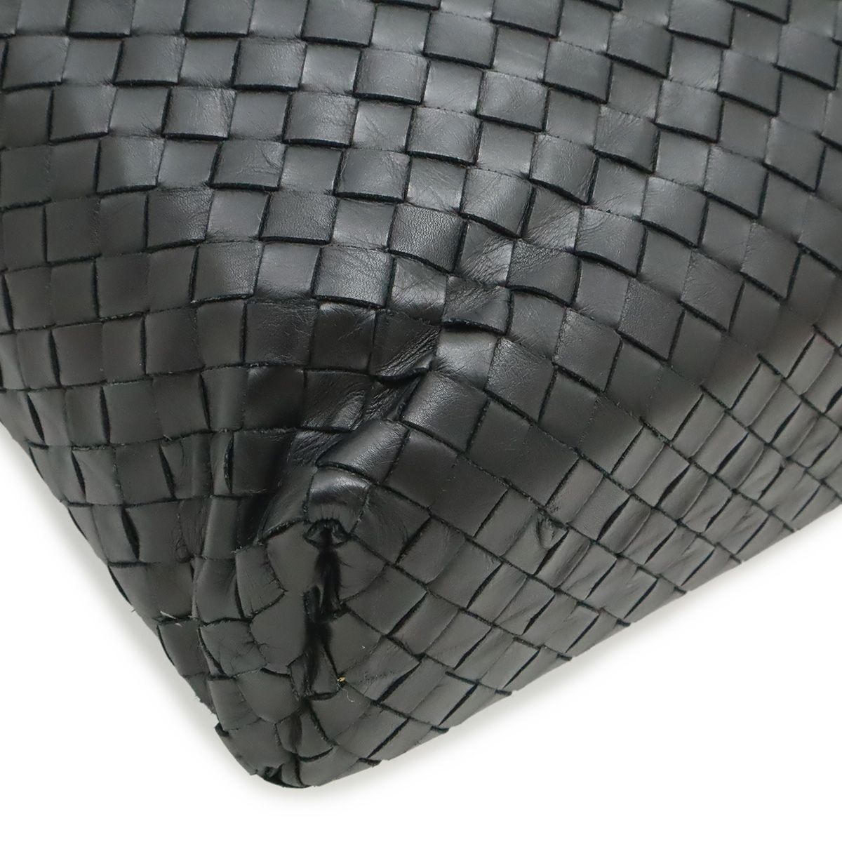 Bottega Veneta Intrecciato Business Document 2-Way Shoulder Bag Leather Black — view 3