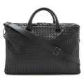 Bottega Veneta Intrecciato Business Document 2-Way Shoulder Bag Leather Black