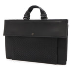Bottega Veneta Intrecciato Business Briefcase Documents Purse Leather Black — view 2