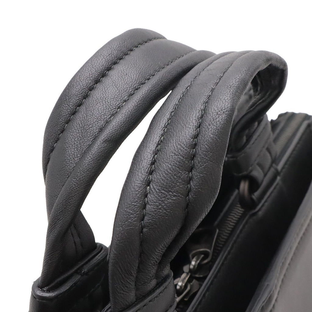 Bottega Veneta Intrecciato Business Briefcase Documents Purse Leather Black — view 5
