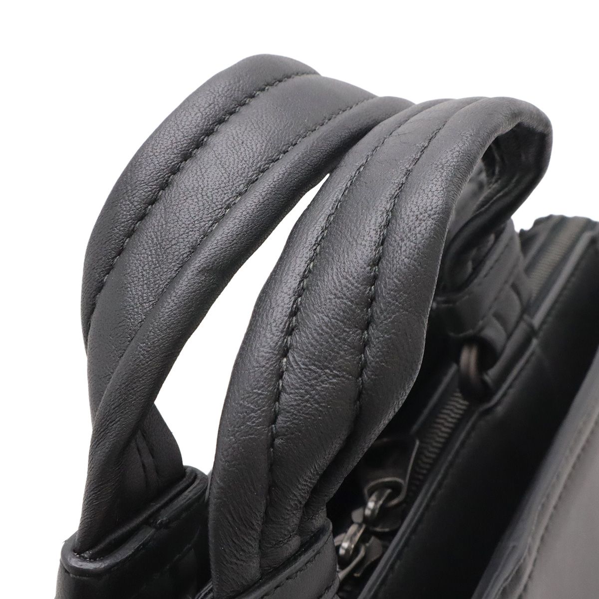 Bottega Veneta Intrecciato Business Briefcase Documents Purse Leather Black — view 5