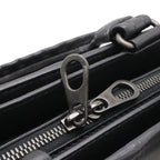 Bottega Veneta Intrecciato Business Briefcase Documents Purse Leather Black — view 4