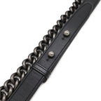Chanel Boy Quilted CC Logo Chain Shoulder Bag Lambskin Leather Black — view 4