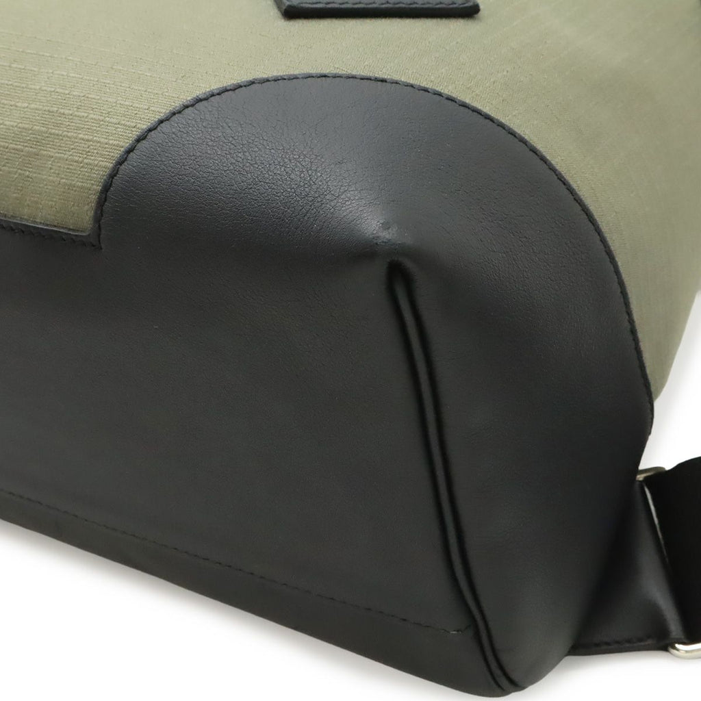 Hermes Sac a Dos All Backpack Veau Swift Toilet Bivack Black Khaki — view 3