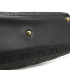 Dior Lady Large Cannage 2-Way Shoulder Bag Leather Black Gold — view 9