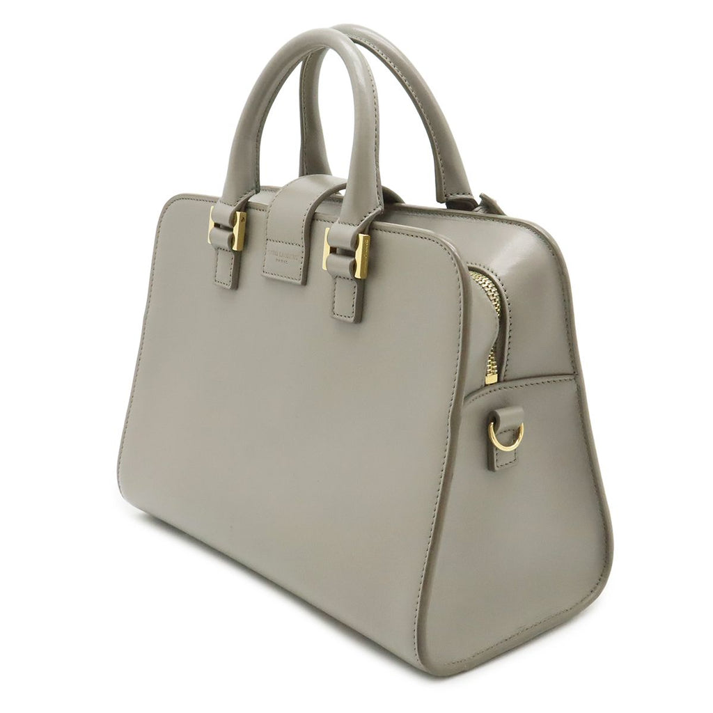 Saint Laurent Paris YSL Baby Cabas Mini Bag Leather Gray — view 2