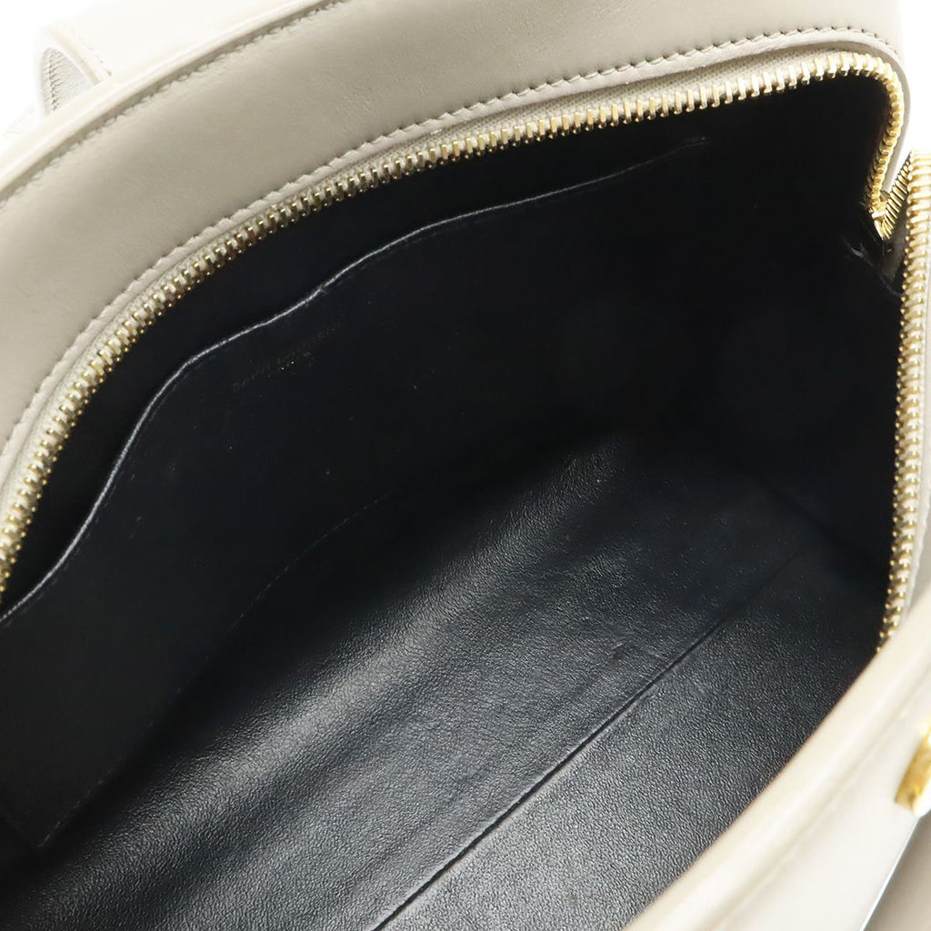 Saint Laurent Paris YSL Baby Cabas Mini Bag Leather Gray — view 6