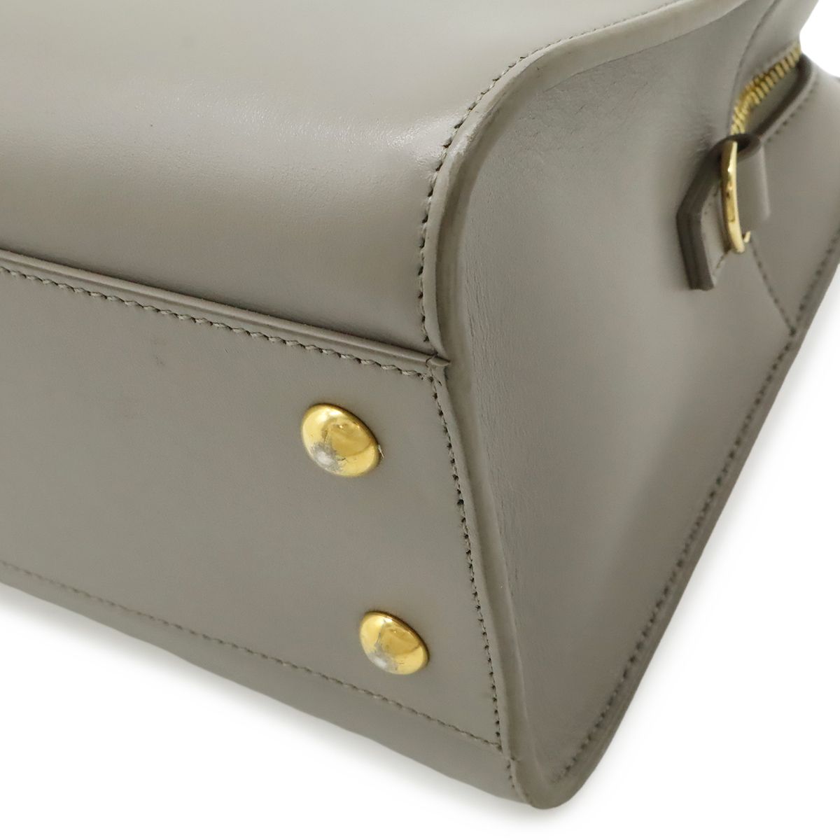 Saint Laurent Paris YSL Baby Cabas Mini Bag Leather Gray — view 3