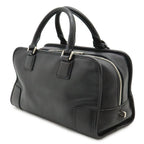 Loewe Amazona 28 Anagram Mini Boston Bag Leather Black Silver — view 2