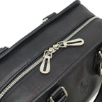 Loewe Amazona 28 Anagram Mini Boston Bag Leather Black Silver — view 5