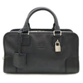 Loewe Amazona 28 Anagram Mini Boston Bag Leather Black Silver