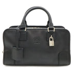 Loewe Amazona 28 Anagram Mini Boston Bag Leather Black Silver