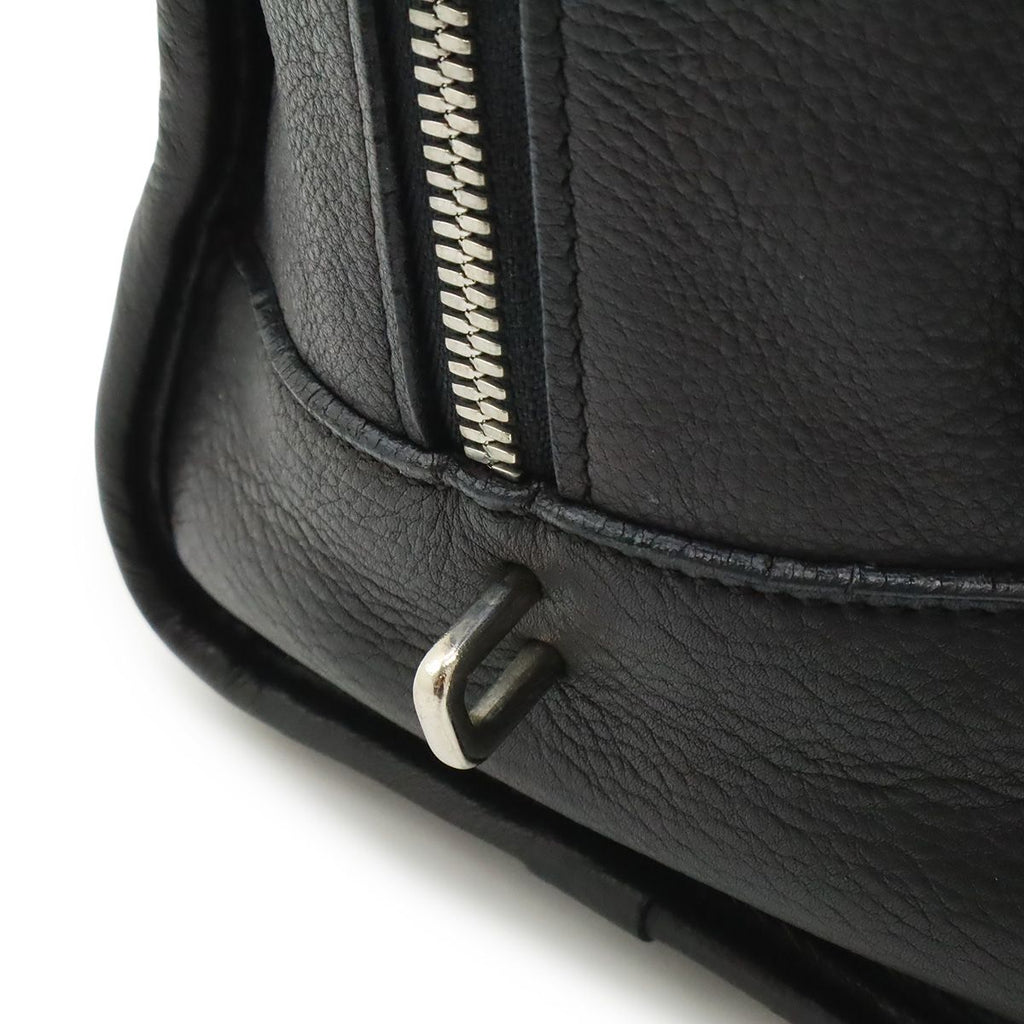 Loewe Amazona 28 Anagram Mini Boston Bag Leather Black Silver — view 7