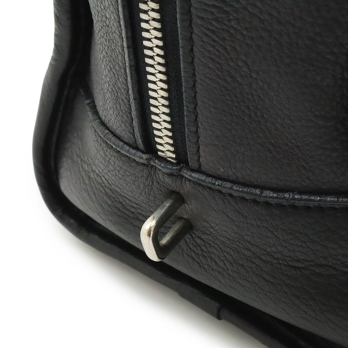 Loewe Amazona 28 Anagram Mini Boston Bag Leather Black Silver — view 7