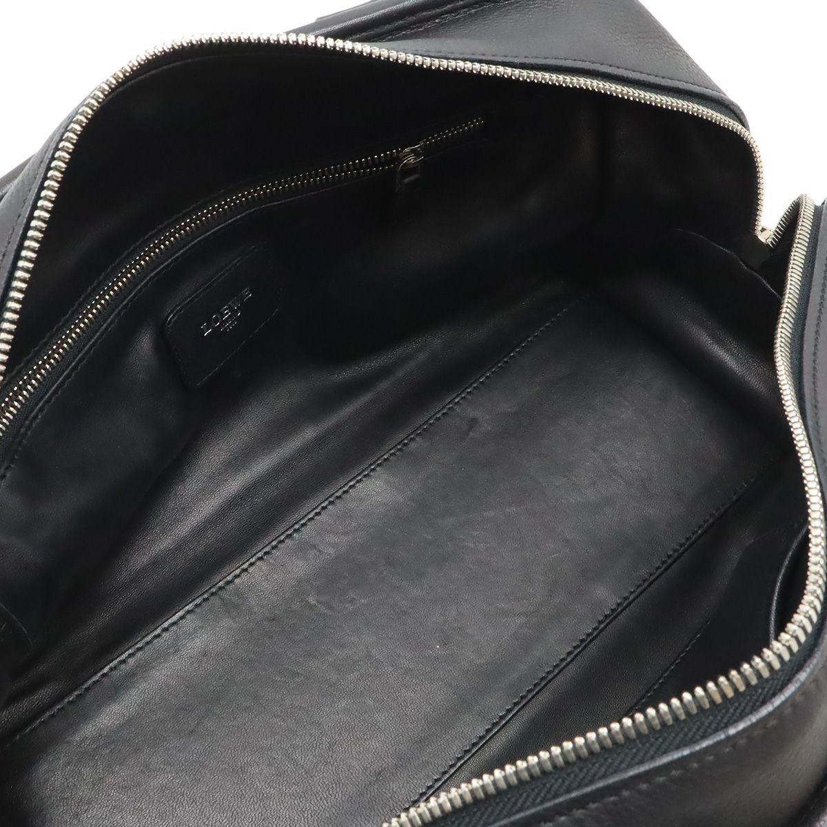 Loewe Amazona 28 Anagram Mini Boston Bag Leather Black Silver — view 6