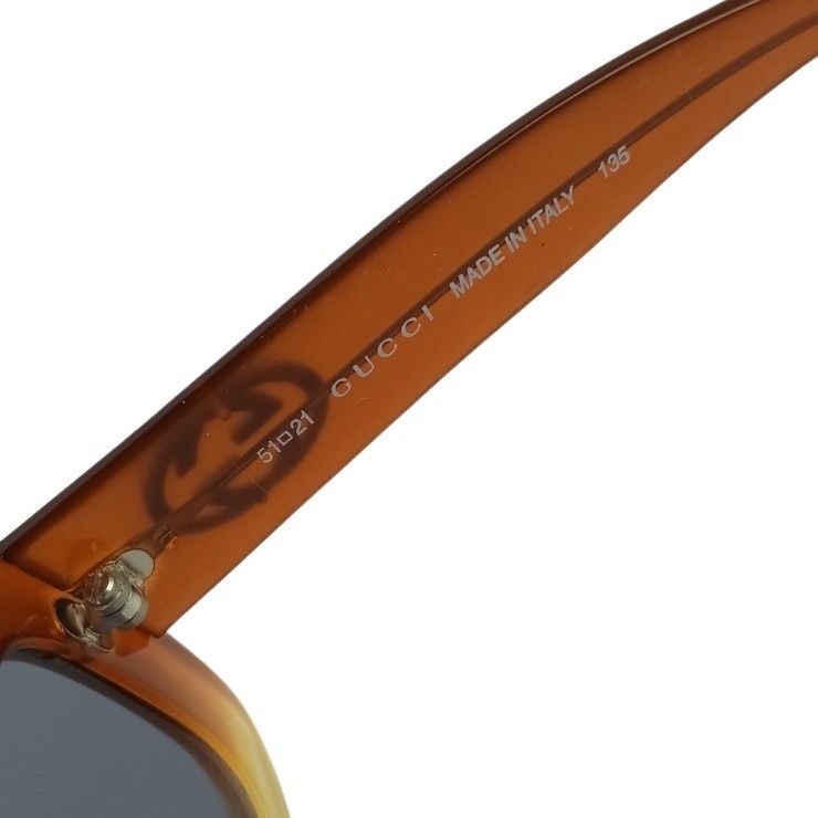 Gucci Sunglasses Interlocking Gray Brown Acetate Eyewear — view 7