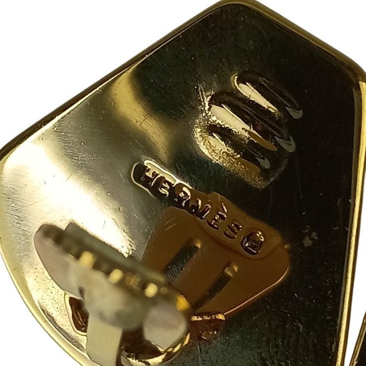 Hermes Earrings Enamel Multicolor Metal Cloisonne Lion Animal — view 5