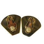 Hermes Earrings Enamel Multicolor Metal Cloisonne Lion Animal — view 3