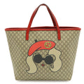 Gucci Micro GG Children's Line Tote Mini Handbag Leather Beige