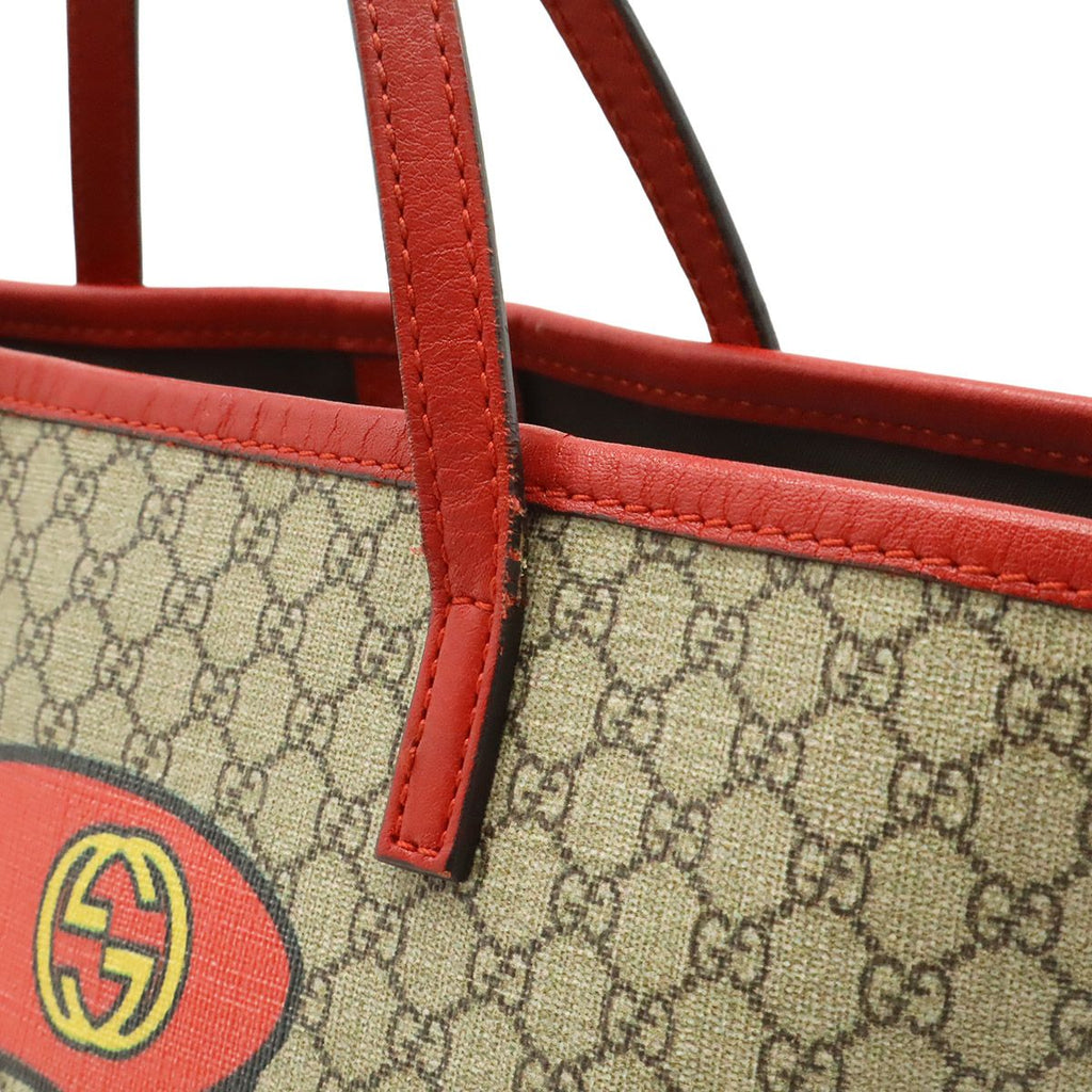 Gucci Micro GG Children's Line Tote Mini Handbag Leather Beige — view 8
