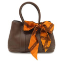 Hermes Ttpm Mini Bag Swift Leather Havana Brown Orange Bolduc Silver