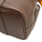 Hermes Ttpm Mini Bag Swift Leather Havana Brown Orange Bolduc Silver — view 3
