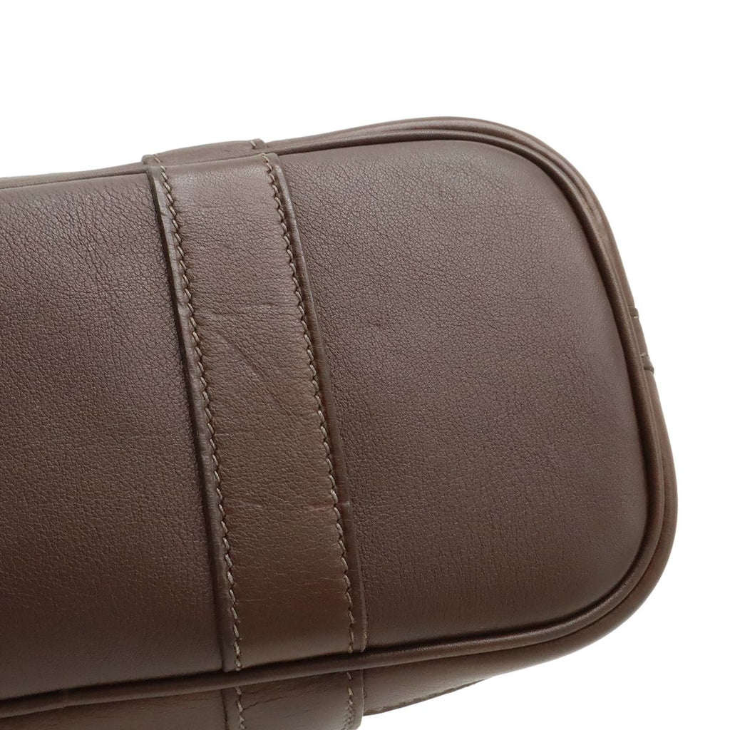 Hermes Ttpm Mini Bag Swift Leather Havana Brown Orange Bolduc Silver — view 8