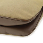 Prada Logo Jacquard Shoulder Bag Crossbody 2-Way Clutch Canvas Leather Khaki — view 3