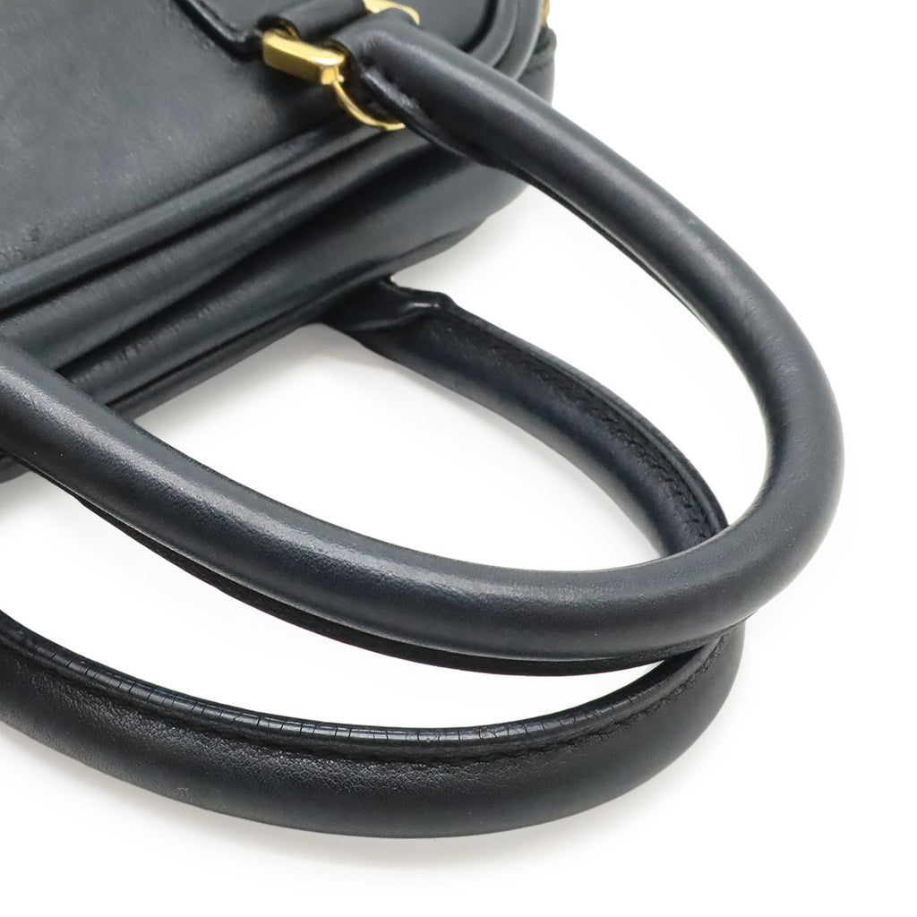 Loewe Anagram Amazona 75 Mini Bag 2-Way Leather Black Silver — view 4