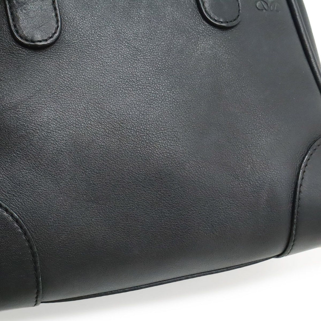 Loewe Anagram Amazona 75 Mini Bag 2-Way Leather Black Silver — view 9