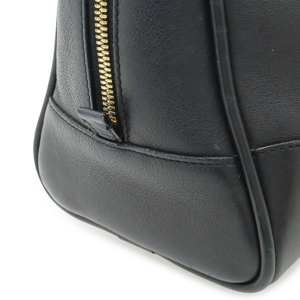 Loewe Anagram Amazona 75 Mini Bag 2-Way Leather Black Silver — view 8