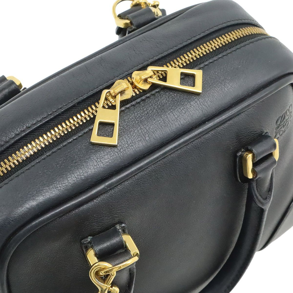Loewe Anagram Amazona 75 Mini Bag 2-Way Leather Black Silver — view 5