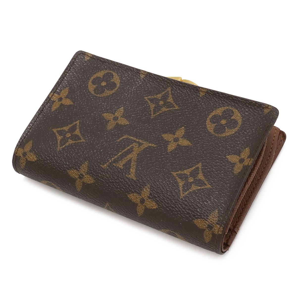 Louis Vuitton Monogram Portefeuille Viennois Bifold Wallet Kiss Lock — view 2