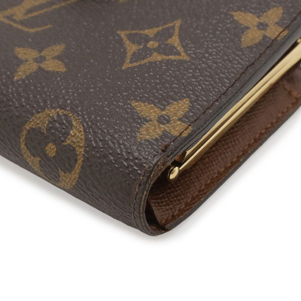 Louis Vuitton Monogram Portefeuille Viennois Bifold Wallet Kiss Lock — view 3