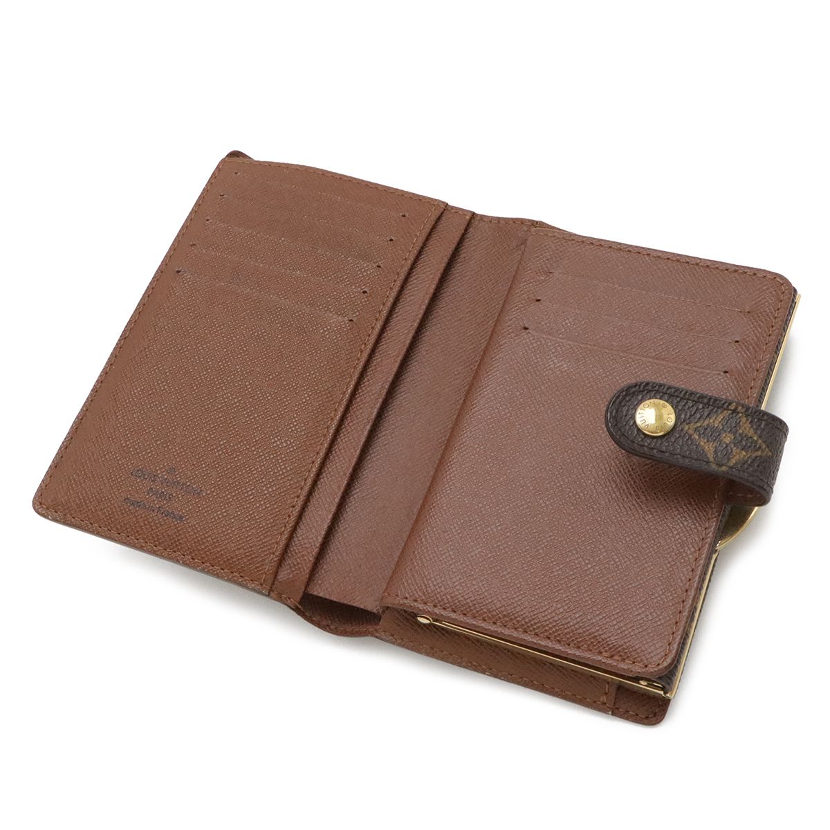 Louis Vuitton Monogram Portefeuille Viennois Bifold Wallet Kiss Lock — view 5