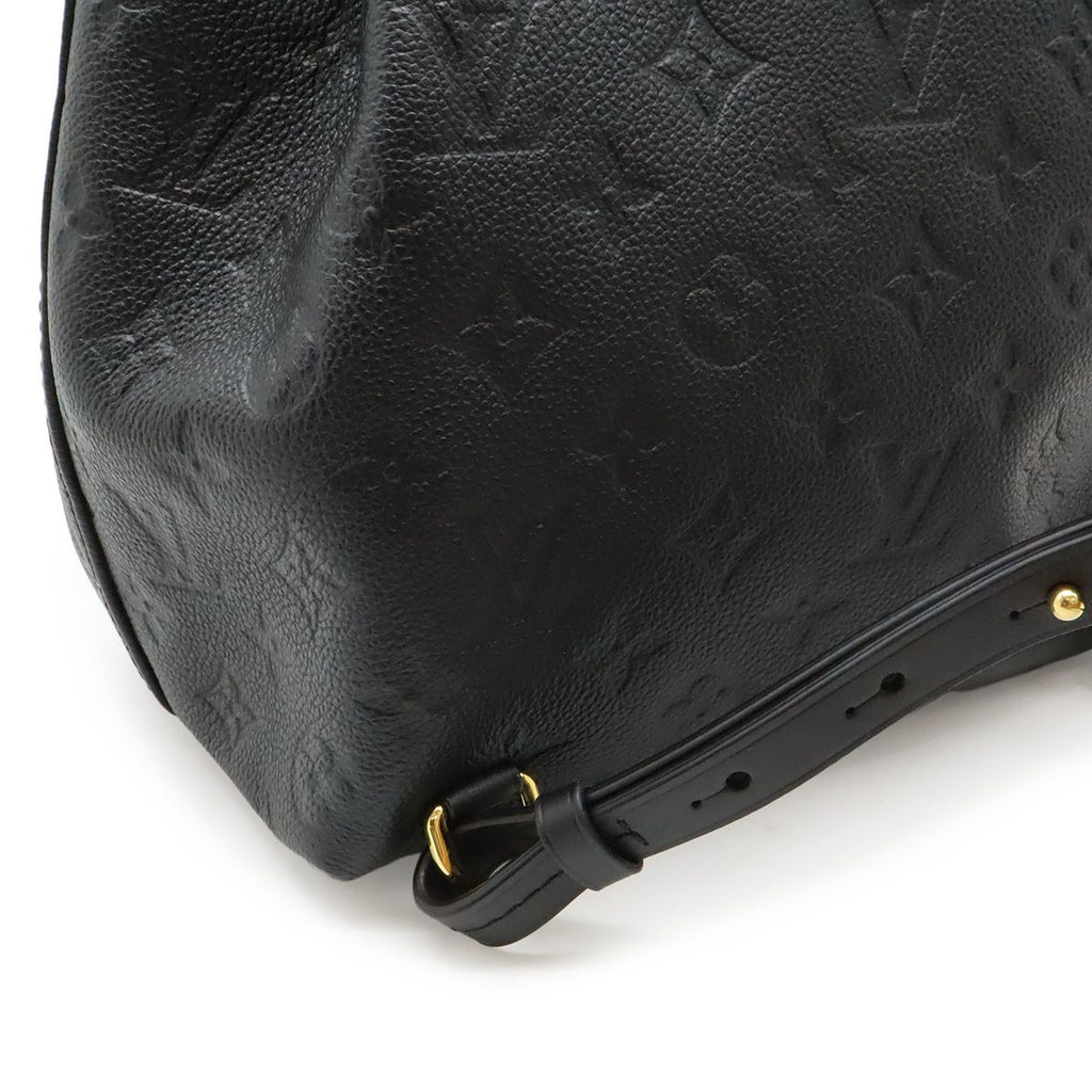 Louis Vuitton Monogram Empreinte Montsouris PM Backpack Noir Black with Charm — view 5