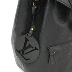 Louis Vuitton Monogram Empreinte Montsouris PM Backpack Noir Black with Charm — view 8